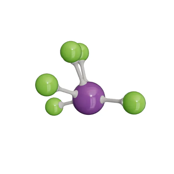 3D model of Antimony pentafluoride