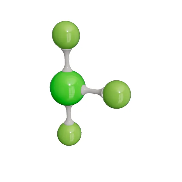 3D model of Chlorine trifluoride