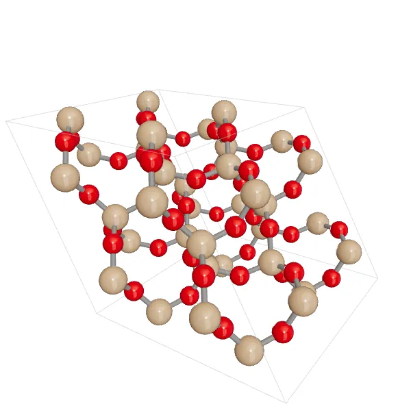 3D model of α-Quartz (SiO₂)