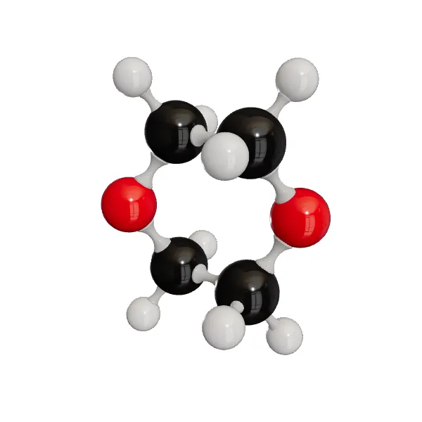3D model of 1,4-Dioxane