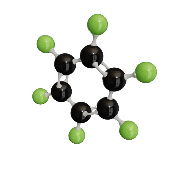 3D model of Hexafluorobenzene