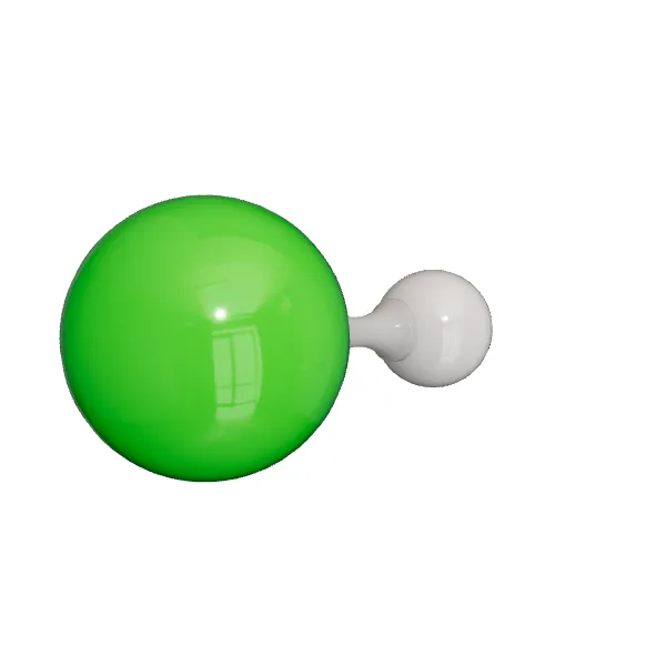 3D model of Hydrochloric Acid