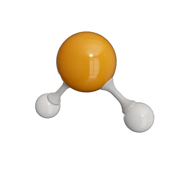 3D model of Hydrogen selenide