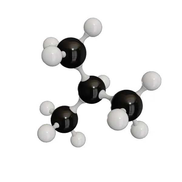 3D model of Isobutane