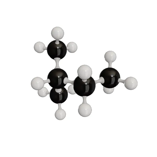 3D model of Isopentane