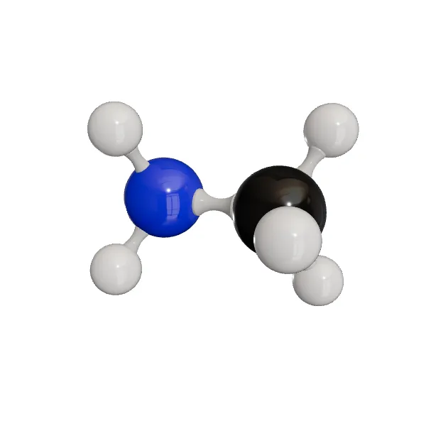 3D model of Methylamine
