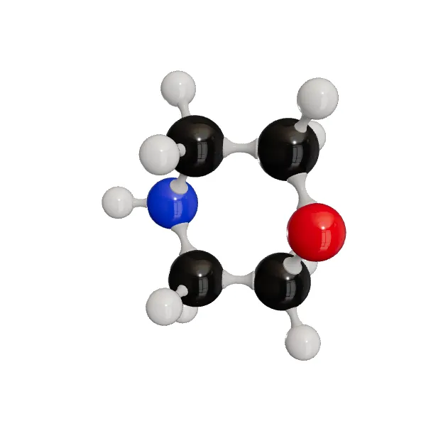 3D model of Morpholine