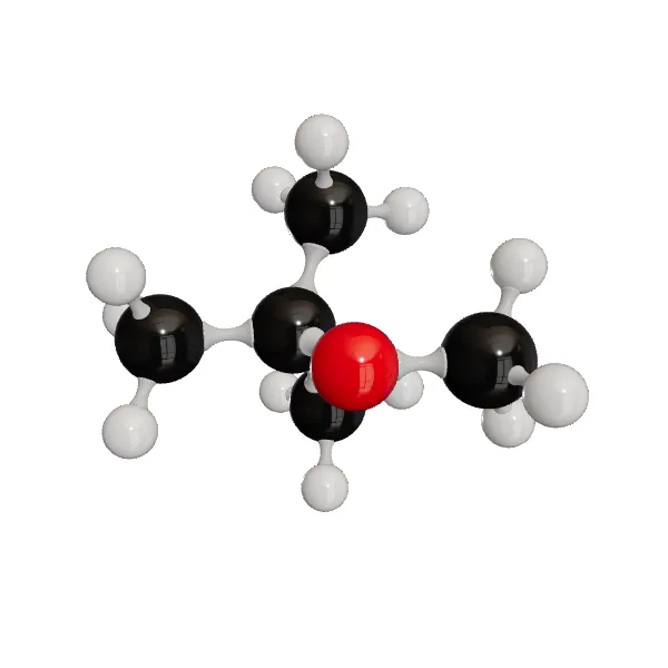 3D model of tert-Butyl methyl ether