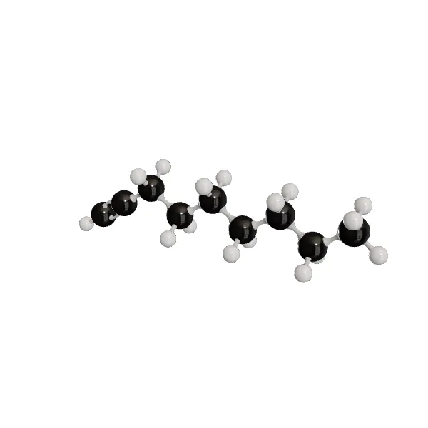 3D model of 1-Nonyne