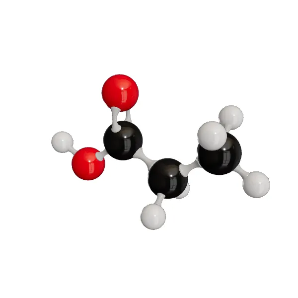 3D model of Propionic Acid