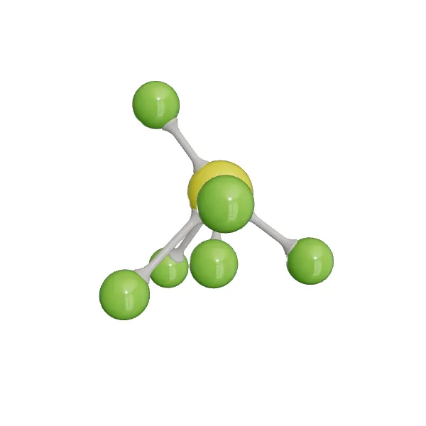 3D model of Sulfur Hexafluoride