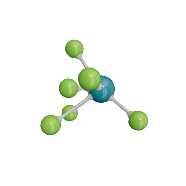 3D model of Xenon hexafluoride